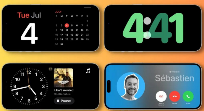 沐川苹果手机维修分享iOS17横屏充电待机显示有什么好处 