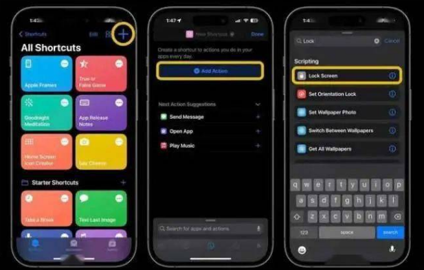 沐川苹果14锁屏维修店分享iPhone14升级iOS16.4后如何创建锁屏快捷方式 